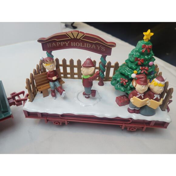 Scientific Toys 6 Train Cars Replacement Expansions Locomotive Caroling Caboose - Picture 6 of 16